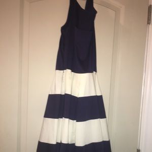 Kate spade navy and white dress